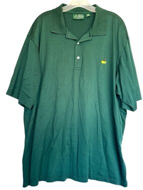 VINTAGE Masters TOUR mens polo golf shirt XL PIMA COTTON HONG KONG AMEN CORNER